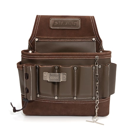 Estwing 8-Pocket Leather Electrician's Tool Pouch 94749